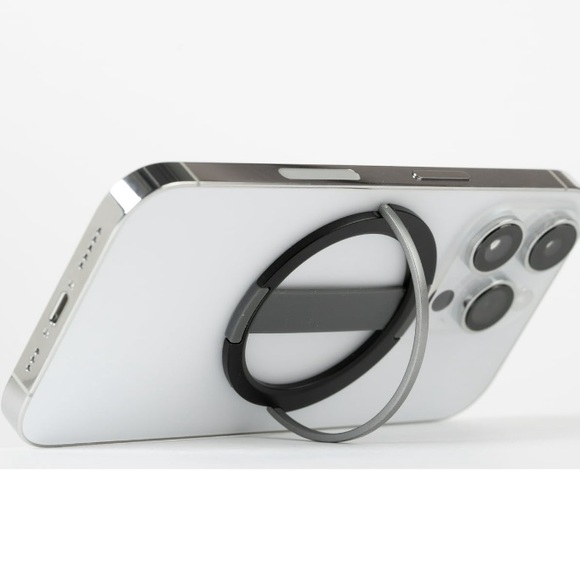 Phone Grip + Stand Universal Compatibility black and gray. - Picture 5 of 6